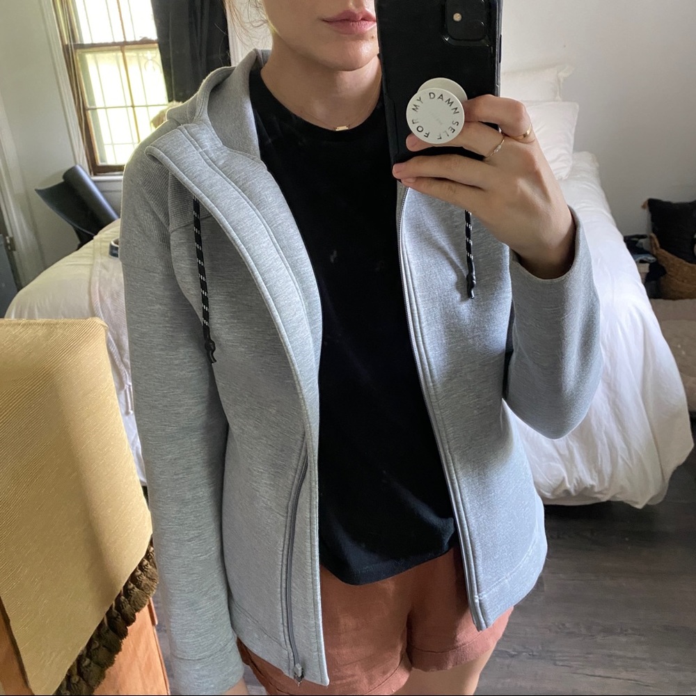 Sweaty Betty Grey Zipper Hoodie Size Small - Picture 2 of 15